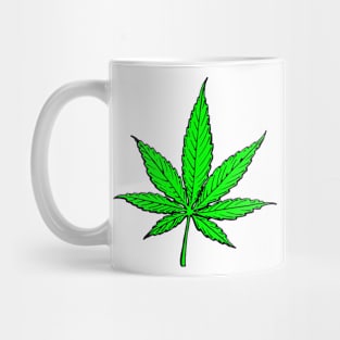 Simple Detailed Weed Leaf Mug